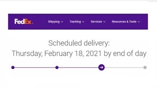 Fedex scheduled delivery date