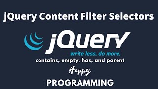 jQuery Content Filter Selectors