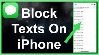 How To BLOCK Text Messages On iPhone!