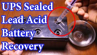 How To Recover UPS OLD Sealed Lead Acid Battery