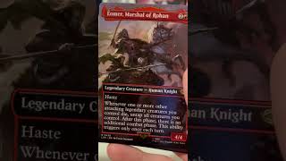 Ripping a pack of Magic the Gathering Lord of the Rings