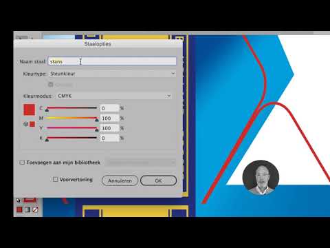 stansvorm overdruk illustrator