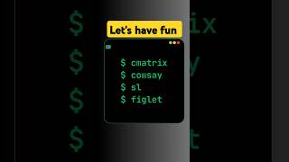 Terminal fun with cmatrix, cowsay, sl and figlet | cool terminal tricks #SudoIt #linuxtricks