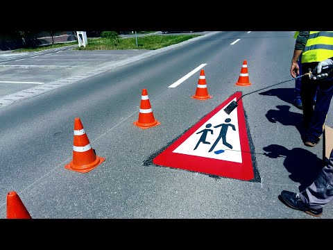 SEMCIR - Aplicare marcaje rutiere preformate termoplastice