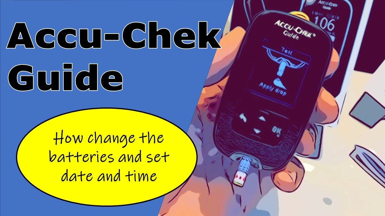 Accu Chek Guide Glucose Meter Change the battery and set the time and date