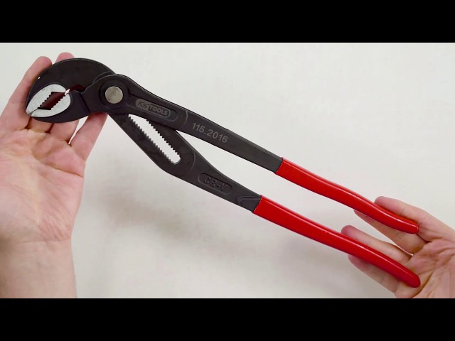 Video teaser for KS TOOLS 115.2016 Wasserpumpenzange mit Druckknopfverstellung 415mm (Unboxing)