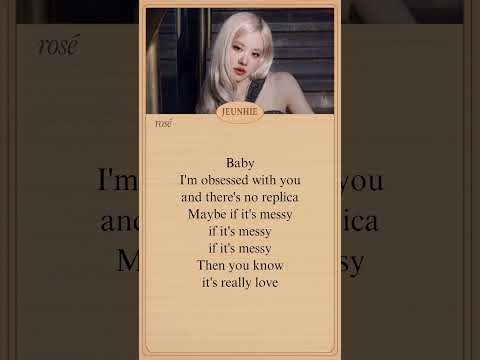 ROSÉ MESSY LYRICS || rosé messy #rosé #rosesarerosie #messy #rosémessy #lyrics #movieost