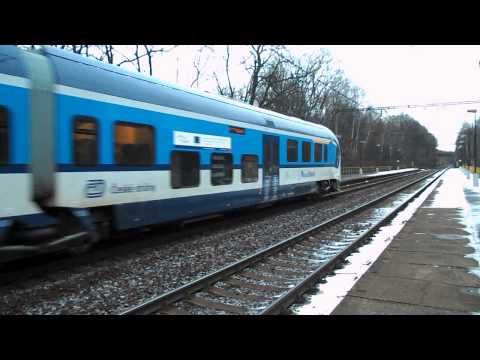 Příjezd vlaku Os 7058 (ČD 844.004) - Chomutov město, 8. 2. 2013