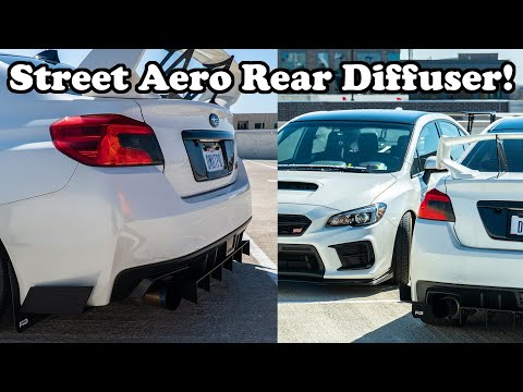 Street Aero Rear Diffuser Install Video-Subaru Sti