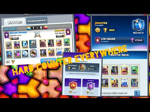 This deck can even beat the hard counter! Clash Royale Trophy Push with X-Bow Pump!!! - Clash Royale