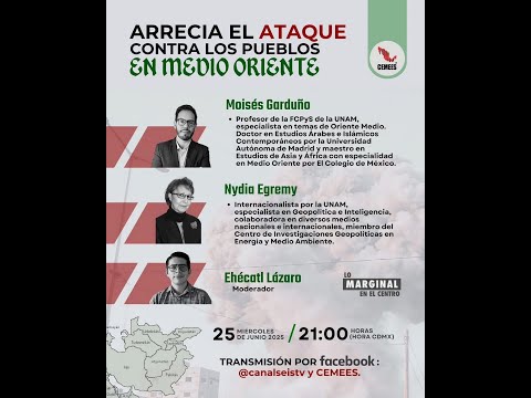 Lo Marginal en el Centro | Arrecia el ataque contra los pueblos en Medio Oriente