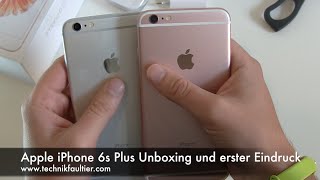 Video thumbnail for Apple iPhone 6s Plus Rosa Unboxing und erster Eindruck by Technikfaultier