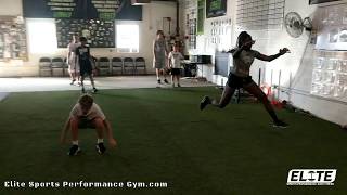 Athletes becoming 💥 Explosive in different planes of movement with our 3-D Plyometric Training
