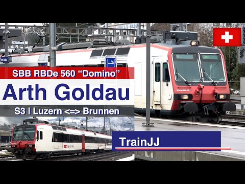 4K Arth-Goldau | SBB RBDe 560 NPZ "Domino" | S3 Luzern - Brunnen | Swiss Trains