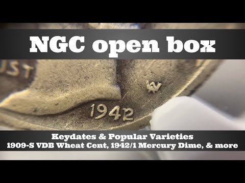NGC open box coin grade results - Keydates & Popular Varieties - 1909-S VDB cent, 1942/1 Dime, more