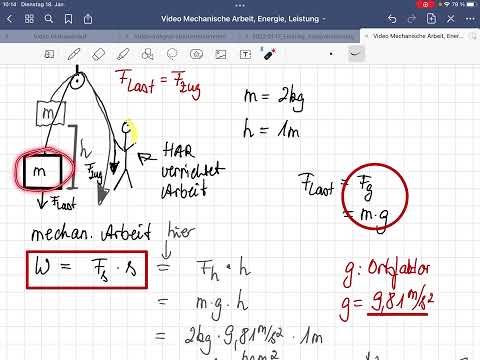 Arbeit, Energie, Leistung in der Mechanik