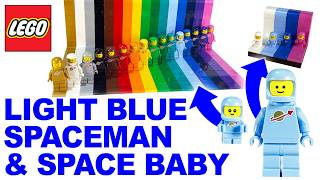 Lego Light Blue Classic Spaceman and Space Baby - adding them to my displays