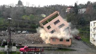 preview picture of video 'Building Demolition - Rize Pazar Soğuksu Eski Hastane Bina Yıkılması'