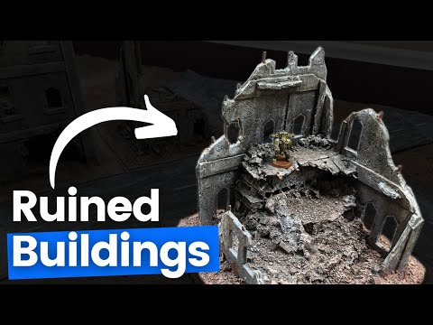 Wargaming Ruined Building | How to build Grimdark Terrain