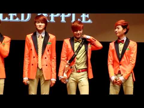 120513 - LEDApple - Kyumin popping and Kwangyeon/Hyoseok beatboxing + Talk