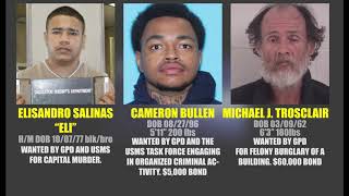 Galveston Police Department’s Top 10 Most Wanted Fugitives - March 2019