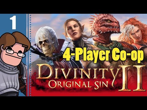 Let's Play Divinity: Original Sin 2 Four Player Co-op Part 1 - Fane, Sebille, Lohse, and Red Prince