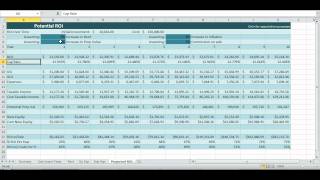 Investment Property Spreadsheet Real Estate Excel ROI Income NOI Template