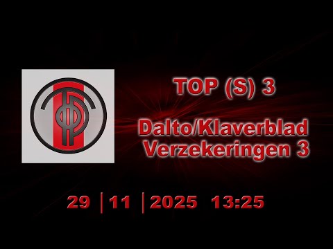 TOP (S) 3 - Dalto/Klaverblad Verzekeringen 3 - Zaterdag 29 Oktober 2025 om 13:25