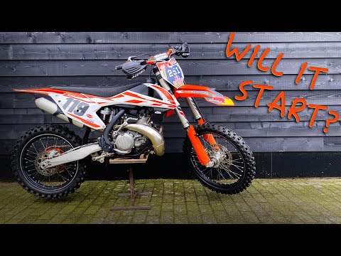 FIRST TIME IN 2020!! Starting up my KTM 250 SX 2-Stroke, preparations and plans bike build!