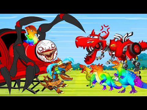 EVOLUTION of CHOO CHOO CHARLES vs RAINBOW DINOSAURS: WHO WILL KING MONSTERS??? | Dinosaurs cartoon