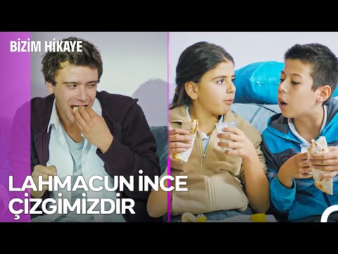 İlk Defa Lahmacun Görmüş Gibi Saldırmayın Çocuklar😁 - Bizim Hikaye