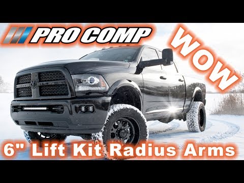 Pro Comp K2200B 6" Radius Arms Lift Kit Installed On A 2017 Dodge Ram 2500