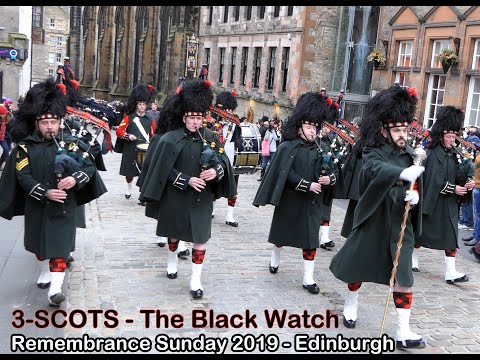 3-SCOTS The Black Watch - Remembrance Sunday 2019