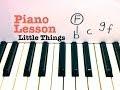 Little Things- Piano Lesson (EASY)- One Direction ...
