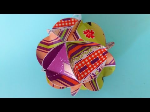 Faça você mesmo: bola para árvore de Natal reutilizando papel