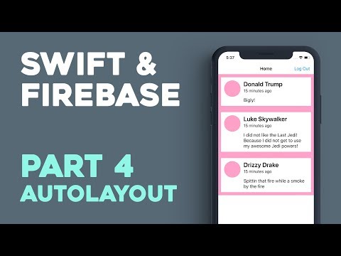 Building a News Feed w/ AutoLayout Constraints - Swift & Firebase Part 4