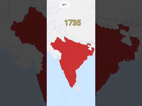 EVOLUTION OF INDIA. 1590-1890. #history #map #world #geography #country