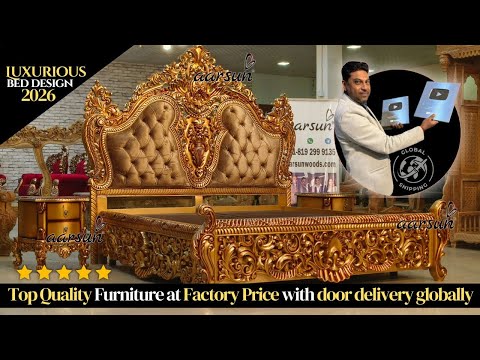 YT931 Timeless Elegance 2024 Bedroom Collection, From India's Biggest Furniture Factory Video