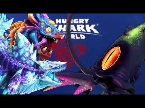 Cosmic Alan + Shin Sharkjira vs Colossal Squid! Live - Hungry Shark World