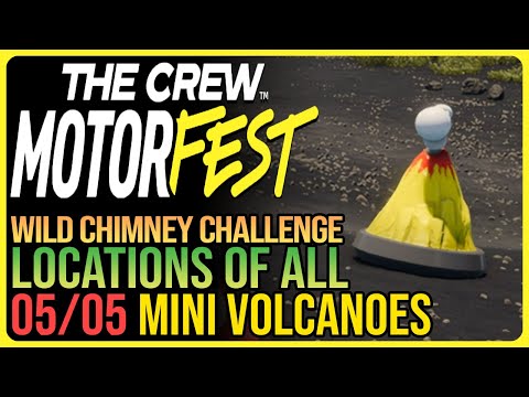 All 5 Mini Volcano Collectibles The Crew Motorfest - Wild Chimney Challenge