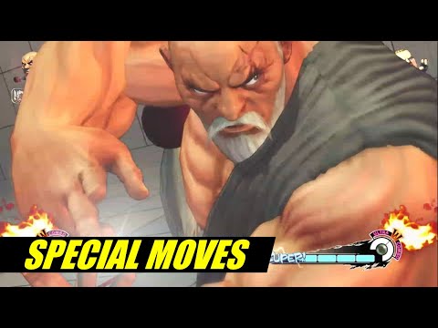 Gouken's Super and Ultra Combos in Ultra Street Fighter IV