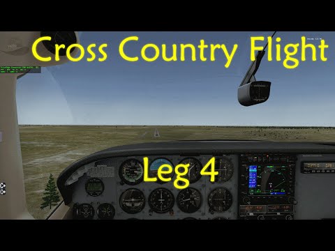 X-Plane 10 | C206 Cross Country Flight Leg 4 | KLBL - KCAO