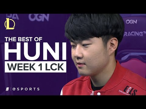 Best of Huni on SK Telecom T1 (Week 1 of the 2017 LCK Spring Split)