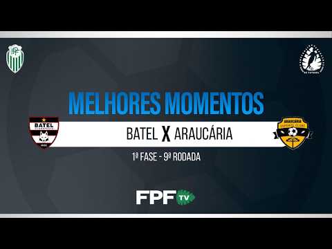 BATEL 0X1 ARAUCÁRIA | MELHORES MOMENTOS | SEGUNDONA SANEPAR 2026 | RODADA 9