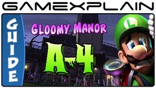 Luigi's Mansion 2: Dark Moon: Gloomy Manor A-4 Gem, Boo & Puzzle Guide & Walkthrough