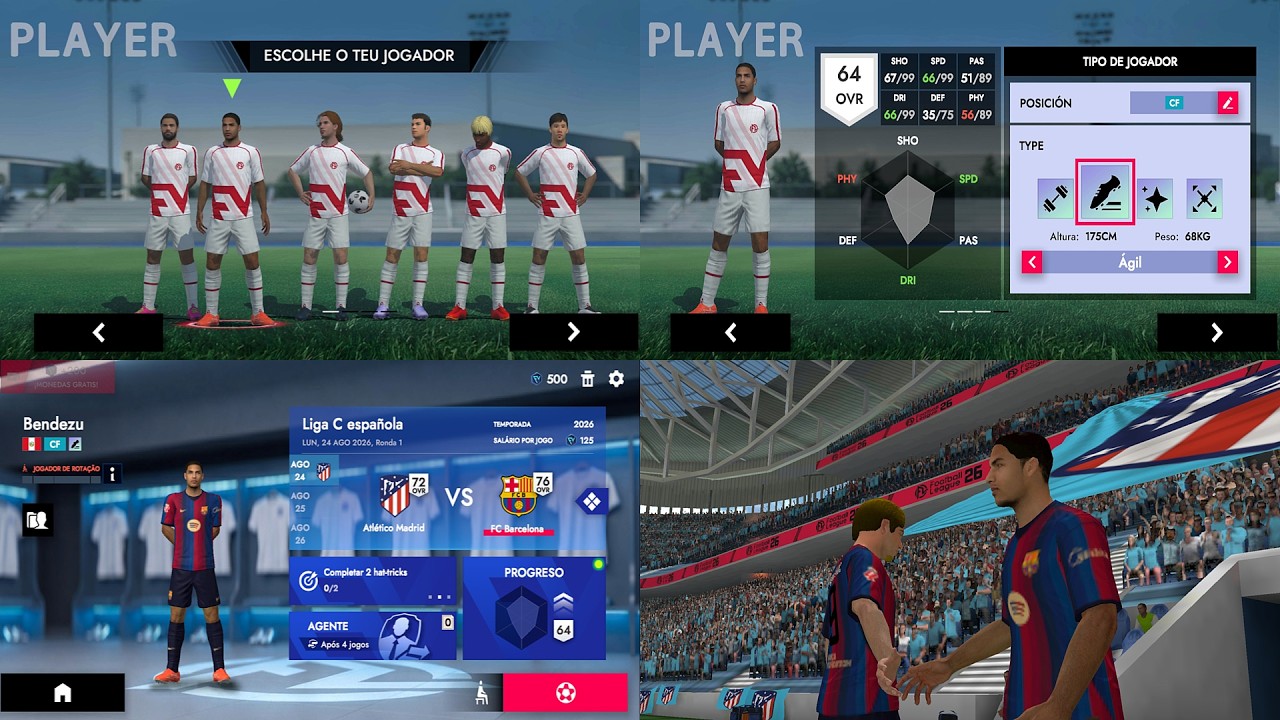ASI ES EL NUEVO MODO CARRERA JUGADOR EN FOOTBALL LEAGUE - NUEVAS CINEMATICAS, NARRADORES Y MAS