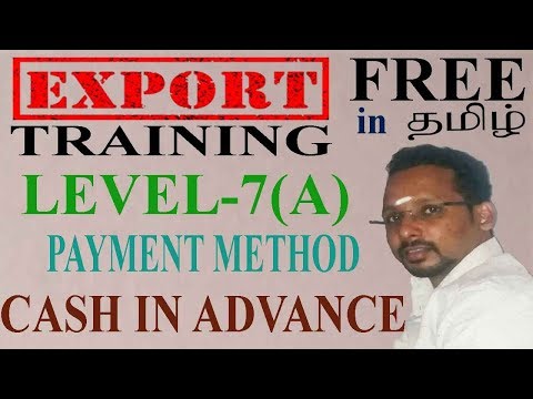 💯Payment Method - Cash in Advance, Export training in Tamil Video