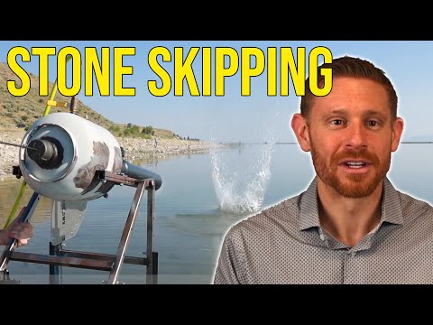 By bouncing elastic spheres across the surface of Bear Lake in Utah researchers have discovered the physics behind stone skipping. The mechanism of 'water walking' occurs when a deformed sphere rotates continuously across the surface of the water giving the appearance that the sphere is literally walking on water.