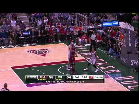 LeBron James 30 points 7 assists vs Bucks full highlights (NBA Playoffs GM4) 04/28/2013 HD