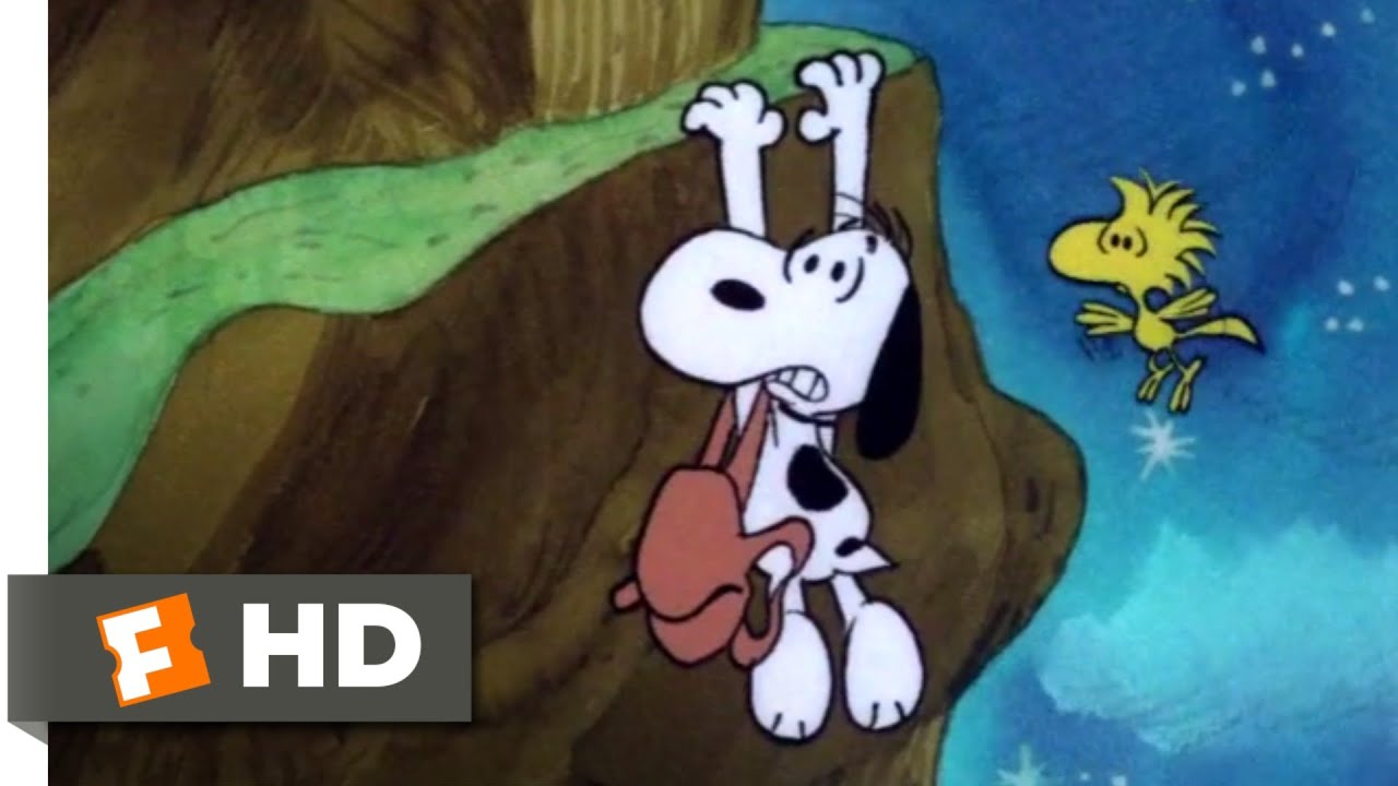 Race for Your Life, Charlie Brown! (1977) - Down the Cliff Scene (6/10) | Movieclips